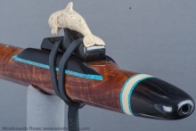Koa Native American Flute, Minor, Mid G-4, #J38H (3)
